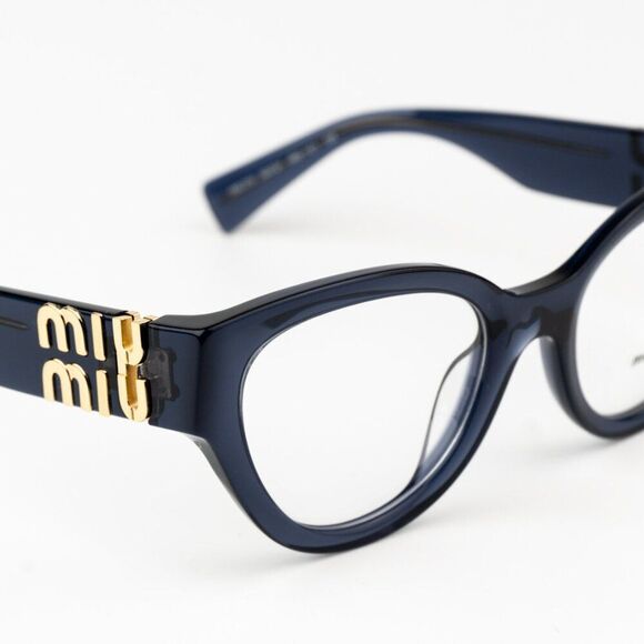 NEW Miu Miu MU01VV 08Q1O1 Dark Blue Women Eyeglasses MU 01VV - Picture 6 of 9